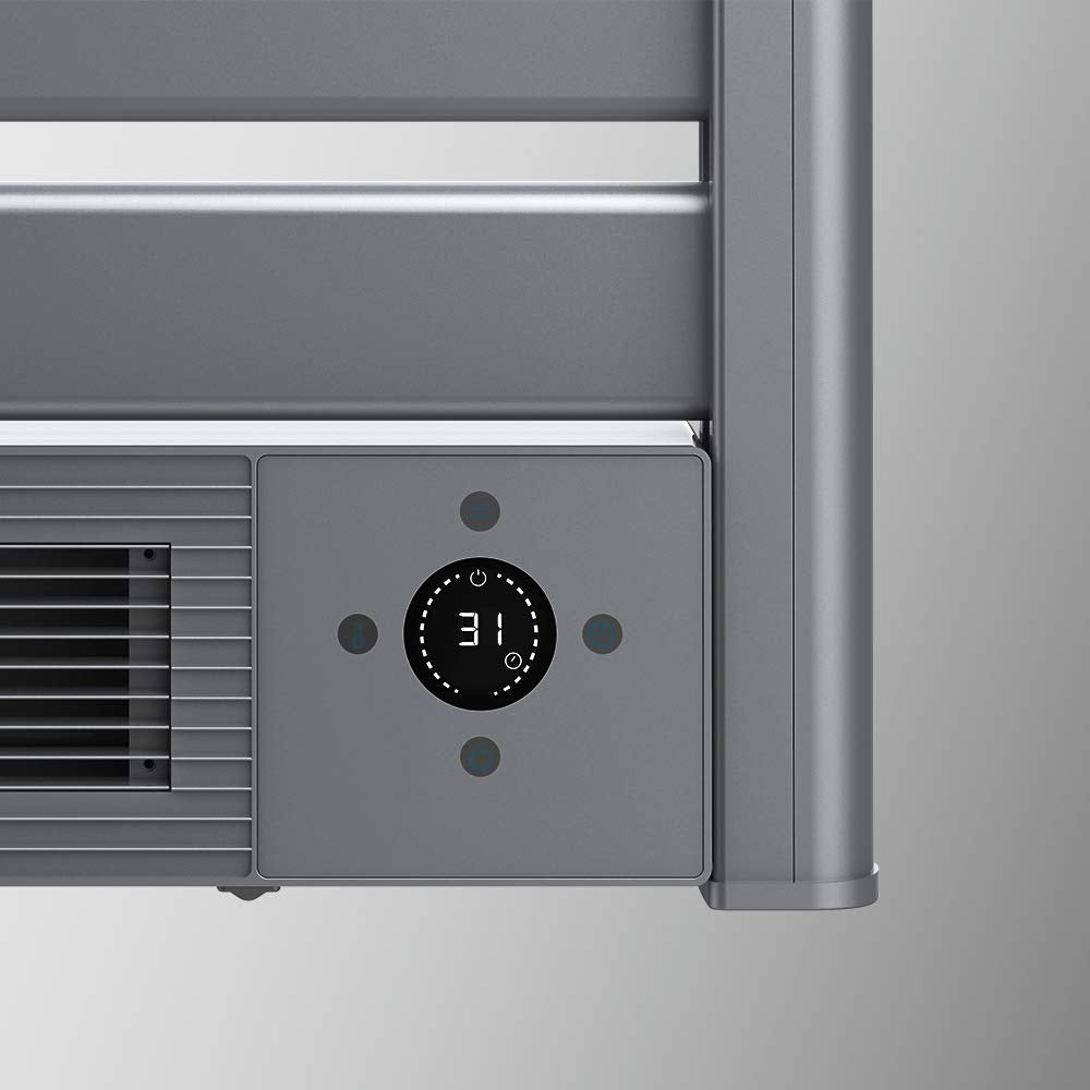Cecotec Radiador Toallero Eléctrico 2000W | Bajo Consumo, Calefactor Cerámico, LED y Mando