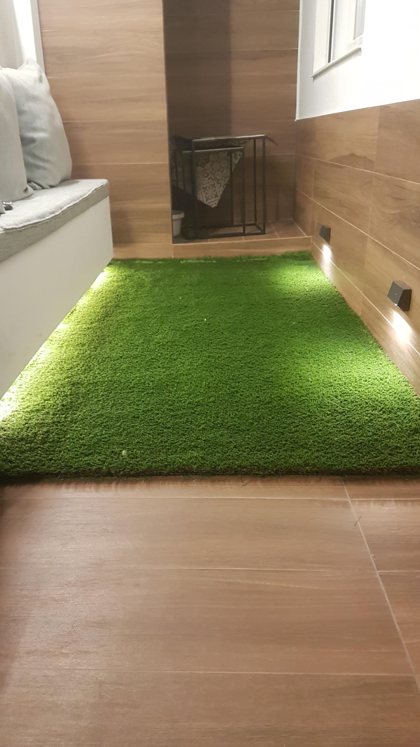 Césped Artificial 1x5 m | 40 mm, Decorativo, Resistente y Fácil de Instalar