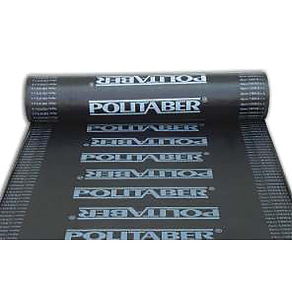 Lámina Impermeabilizante Politaber V 12x1m | Membrana Asfáltica Bicapa BET/EL