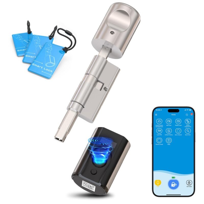 Cerradura inteligente Touch63 con huella digital, RFID, APP y WiFi