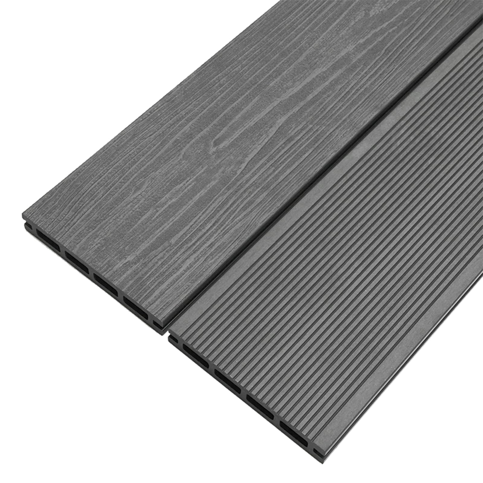 Lama Composite WPC 2,2 m Gris | Tarima Exterior Resistente y Antideslizante