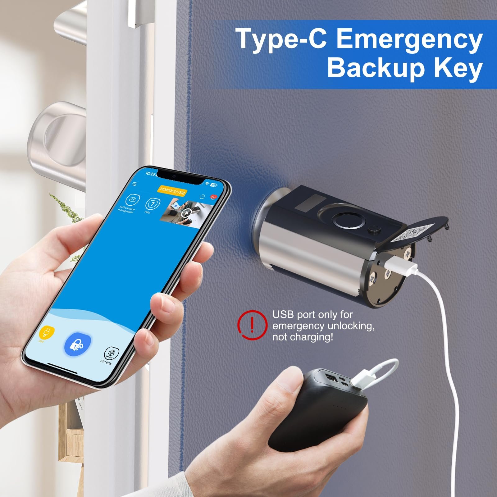 Cerradura inteligente Touch63 con huella digital, RFID, APP y WiFi