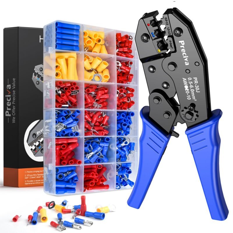 Crimpadora para Terminales Eléctricos 0,5–2,5 mm² | Ideal para Bricolaje y Automoción