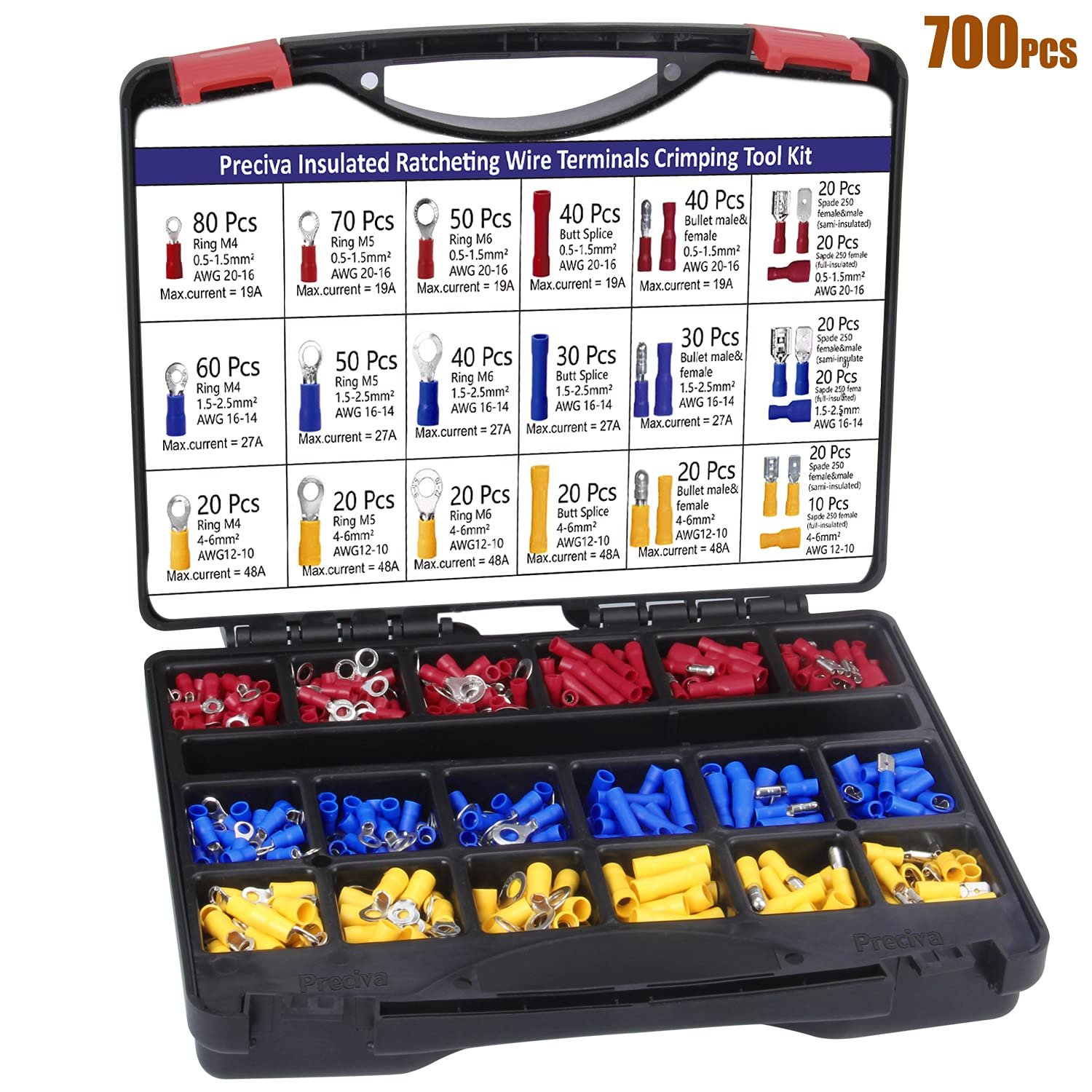 Crimpadora para Terminales Eléctricos 0,5–2,5 mm² | Ideal para Bricolaje y Automoción