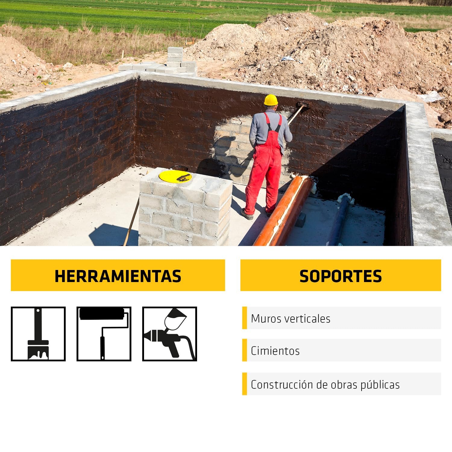 Sika Igol A 5kg | Emulsión Bituminosa para Impermeabilización de Cimientos