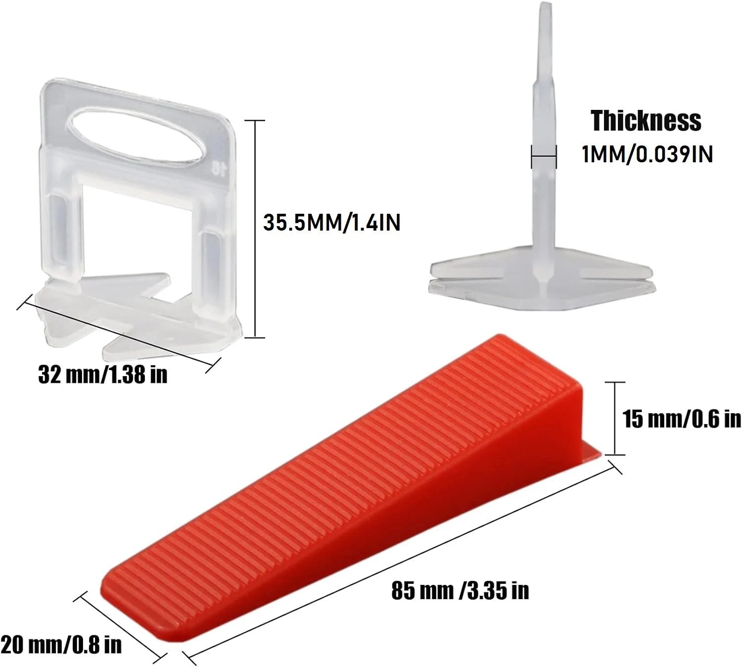 Kit Nivelación Azulejos 1mm/1,5mm con Alicates y Cuñas Reutilizables - Imagen 11