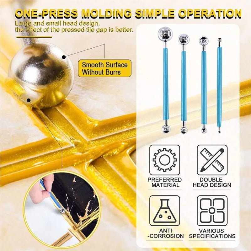 Kit completo de 22 herramientas para eliminar lechada y limpiar juntas - Imagen 4